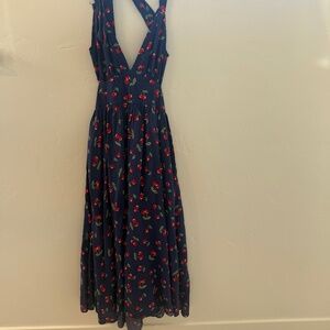 Yumi Kim navy with cherries dress
